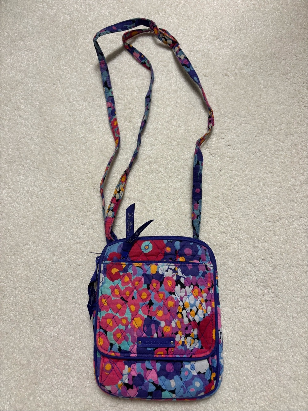 Vera Bradley Floral Quilted Crossbody Bag in Multicolor